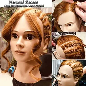 Natural Secret Human Hair Mannequin Head for Styling