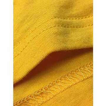 YITAN Women Cute Funny Graphic T Shirts Yellow X-Large