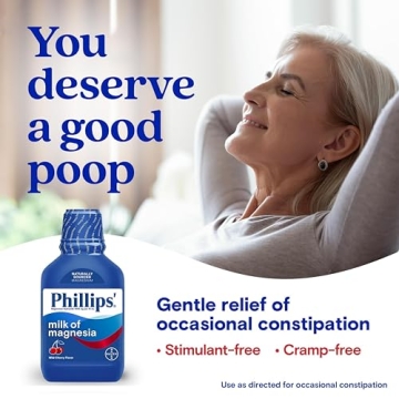 Phillips’ Milk of Magnesia Wild Cherry Laxative for Fast Relief