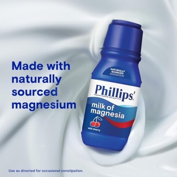 Phillips’ Milk of Magnesia Wild Cherry Laxative for Fast Relief