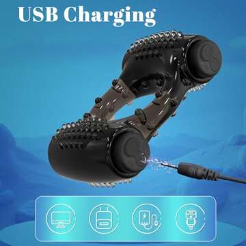 Vibrating Cock Ring with Dual Bullet Vibrators, Sikelob Couple Sex Toys Penis Sleeve Ring Vibrator Clitoral Stimulator, 10 Vibrations Adult Sex Toy for Men Erection Enhancing Delay Ejaculation