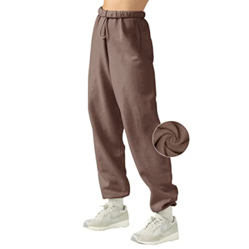 LASLULU Women's Cozy Fleece Lined Sweatpants for Winter