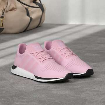 adidas Women's Swift Run Shoes, True Pink/True Pink/White, 9.5