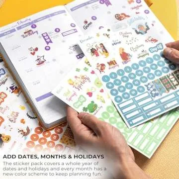 Clever Fox Mega Sticker Pack – 2000+ Small Planner Stickers for Adults – Sticker Book for Women – Aesthetic Calendar & Journal Accessories