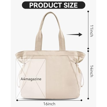 ABOUME 18L Large Side-Cinch Tote Bag for Women