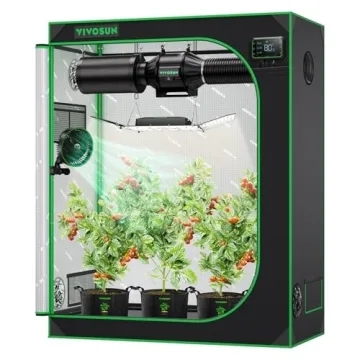 VIVOSUN S425 4x2 Grow Tent, 48"x24"x60" High Reflective Mylar with Observation Window and Floor Tray...