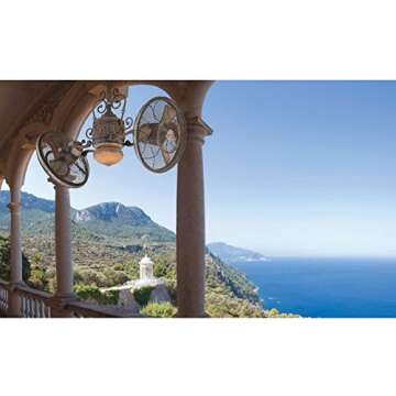 Minka-Aire F502-BCW Traditional Gyro 42 Inch Twin Head Ceiling Fan in Belcaro Walnut Finish