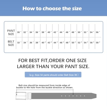 BESTKEE Men's Reversible Leather Belt - 35mm Quality Style