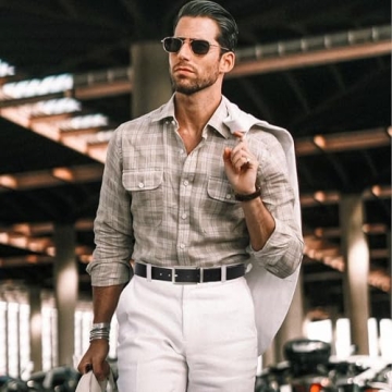 BESTKEE Men's Reversible Leather Belt - 35mm Quality Style