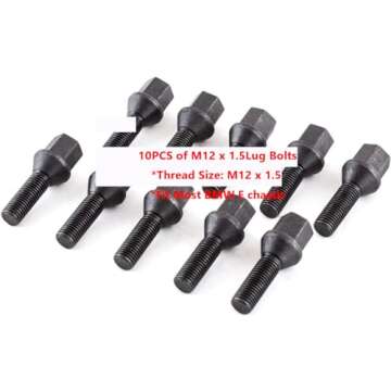 Renn Motorsport Compatible BMW 12MM Wheel Spacers with extended Lugs 3 Series 5 Series 6 Series E46 E90 E92 E63 E64