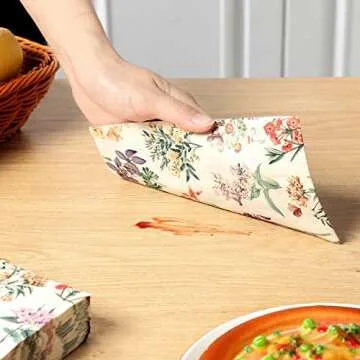 Vintage Floral Disposable Napkins Perfect for Events