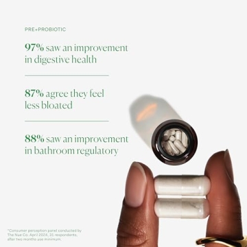 Nue Co. PREBIOTIC + PROBIOTIC - Gut Health Support Capsules