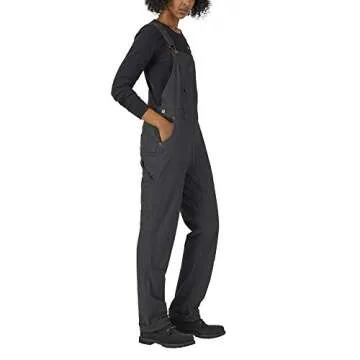 Dickies Women's Double Front Bib Overalls - Rinsed Black - M