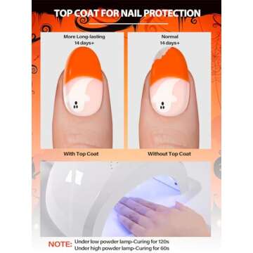 Cute EBANKU Halloween Gel Nail Strips - 24PCS