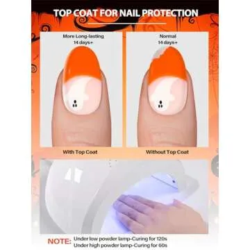 Cute EBANKU Halloween Gel Nail Strips - 24PCS