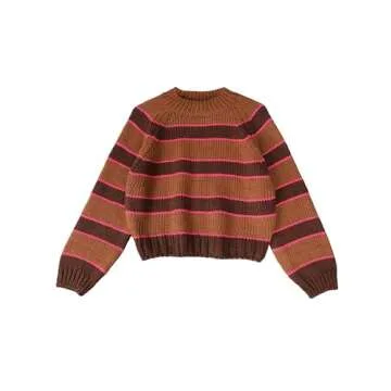 Yeokou Women Stripe Turtleneck Sweater for Cozy Style