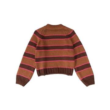 Yeokou Women Stripe Turtleneck Sweater for Cozy Style