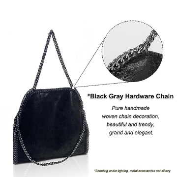 Wivmypog Faux Leather Chain Handbag for Fashionable Women