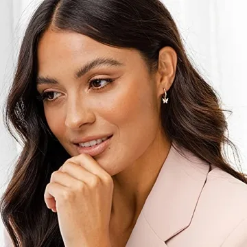 Stylish PAVOI Gold Plated Huggie Earrings for Women