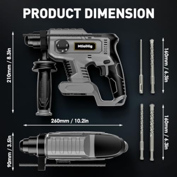 Powerful Cordless Rotary Hammer Drill for Dewalt Workers