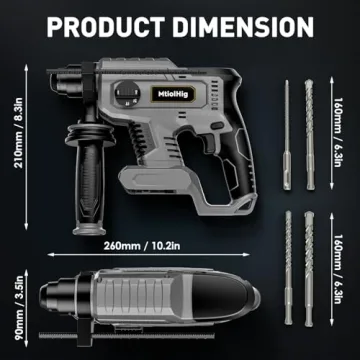 Powerful Cordless Rotary Hammer Drill for Dewalt Workers