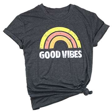 JINTING Women's Tank Tops Graphic Tees Summer Sleeveless Crew Neck T Shirts Tops Gray