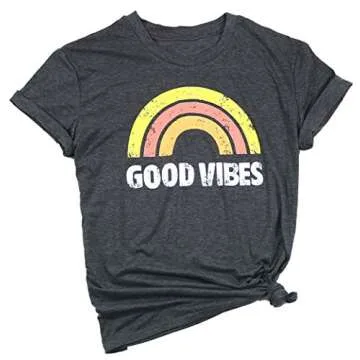 JINTING Women's Tank Tops Graphic Tees Summer Sleeveless Crew Neck T Shirts Tops Gray