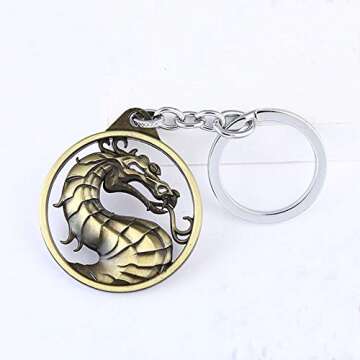 Vintage Charms Dragon KeyChain - Unique Gift for All