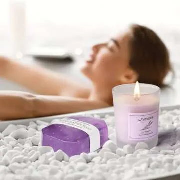 JollaLuna Birthday Gifts for Women, Lavender Bath Relaxing Spa Gift Set Basket Box, Women Birthday Unique Gift Ideas, Christmas Gifts for Mom Wife Girlfriend Daughter Friend Teacher Women Gifts