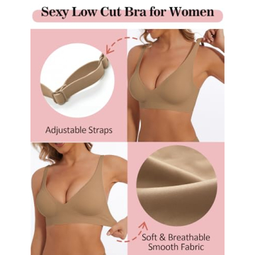 Deep V Push Up Bralette for Comfort and Style