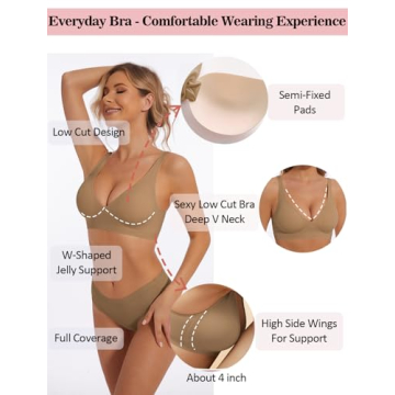 Deep V Push Up Bralette for Comfort and Style