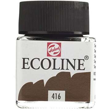 Royal Talens Ecoline Liquid Watercolor, 30ml Bottle, Sepia (11254160)