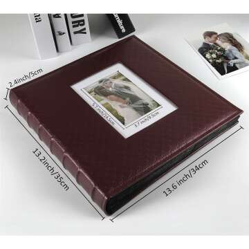 Red Wine Photo Album for Your Favorite Memories