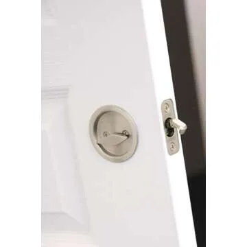 Kwikset Round Privacy Pocket Door Lock | Easy Installation