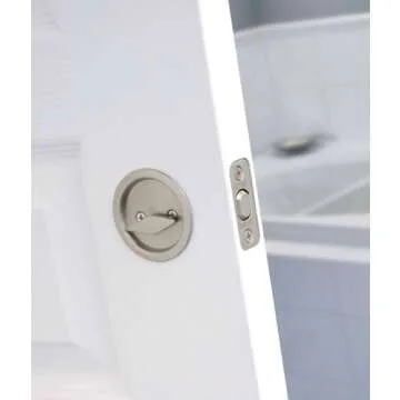 Kwikset Round Privacy Pocket Door Lock | Easy Installation