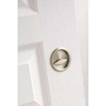 Kwikset Round Privacy Pocket Door Lock | Easy Installation