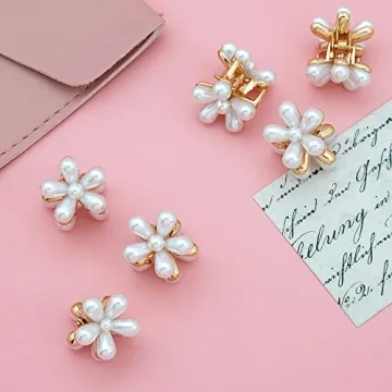 PAGOW Mini Pearl Claw Clips - Stylish Hair Accessories