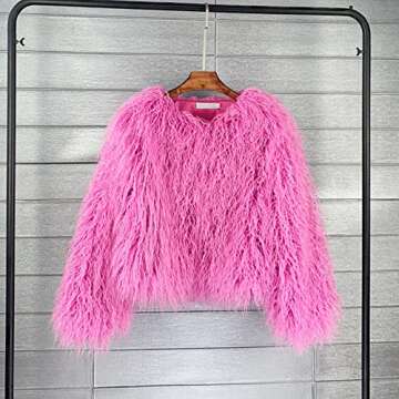 Fluffy Faux Fur Coat Women’s Jacket for Winter Fashion
