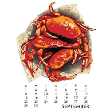 Linnea Design 2024 Poster Calendar 11 x 14" Artwork by Johanna Riley