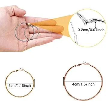 60pcs Earring Hoops for DIY Crafts & Jewelry Making