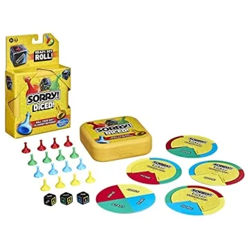 Hasbro Gaming Sorry DICE Portable Family Board Game