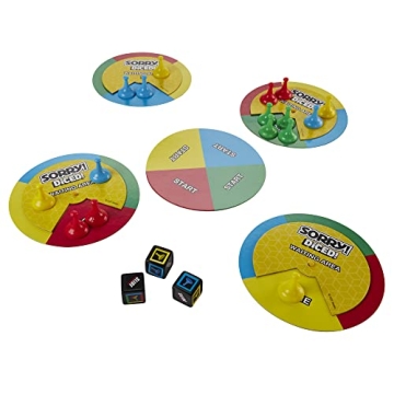 Hasbro Gaming Sorry DICE Portable Family Board Game