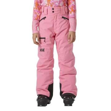 Helly-Hansen Junior Unisex Elements Ski Pants, 068 Sugar Pink - 12