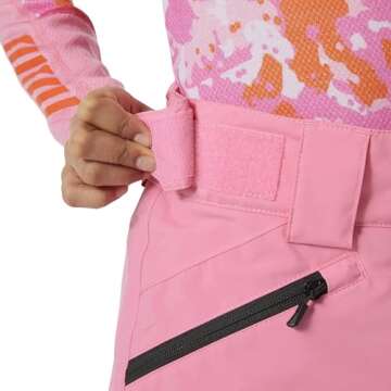 Helly-Hansen Junior Unisex Elements Ski Pants, 068 Sugar Pink - 12