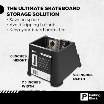 Freestanding Skateboard Stand - Portable Rack for Decks