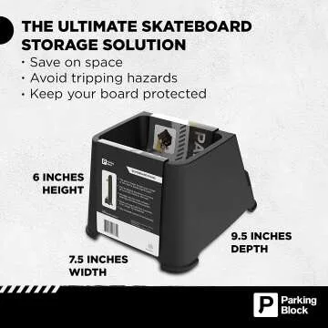 Freestanding Skateboard Stand - Portable Rack for Decks