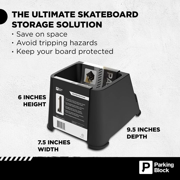 Freestanding Skateboard Stand - Portable Rack for Decks