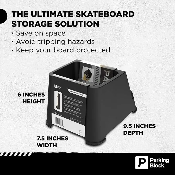 Freestanding Skateboard Stand - Portable Rack for Decks