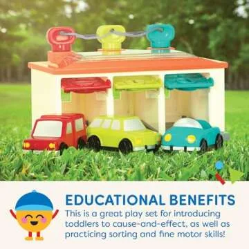 Battat Car & Color Sorting Playset for Toddlers 2+