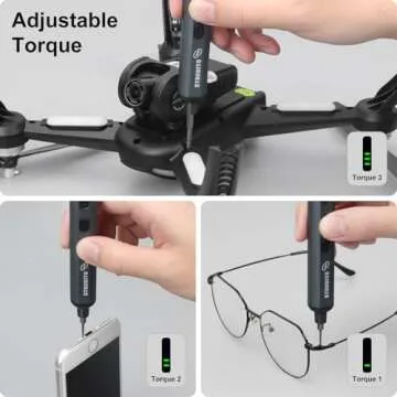 STREBITO Mini Electric Screwdriver Set with 64 Bits